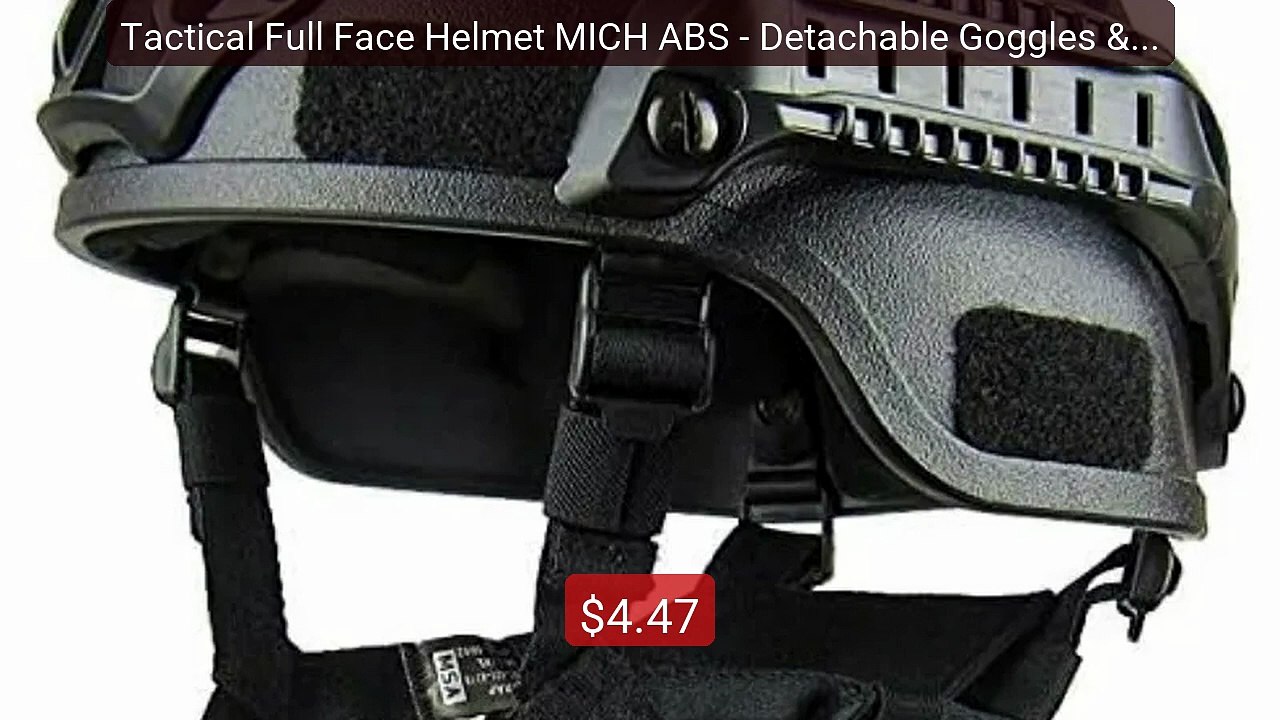 Tactical Full Face Helmet MICH ABS - Detachable Goggles & NVG Brac... -- Best Deal 2026 | Shop Now!