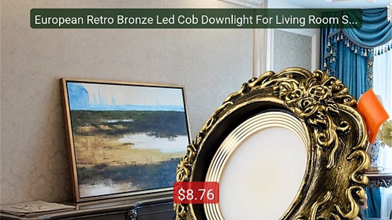 European Retro Bronze Led Cob Downlight For Living Room Study Bedro... -- Top Rated 2026 | Buy Now!