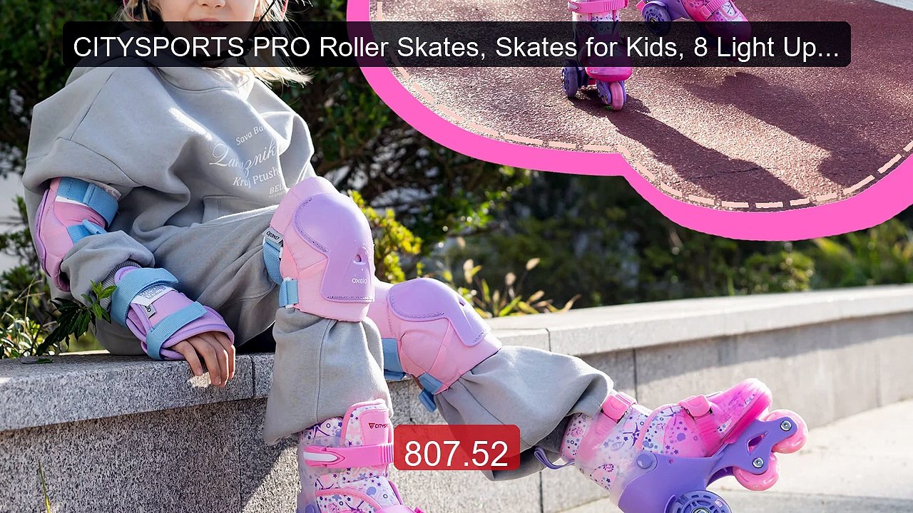 CITYSPORTS PRO Roller Skates, Skates for Kids, 8 Light Up Wheels S... -- Best Deal 2026 | Shop Now!
