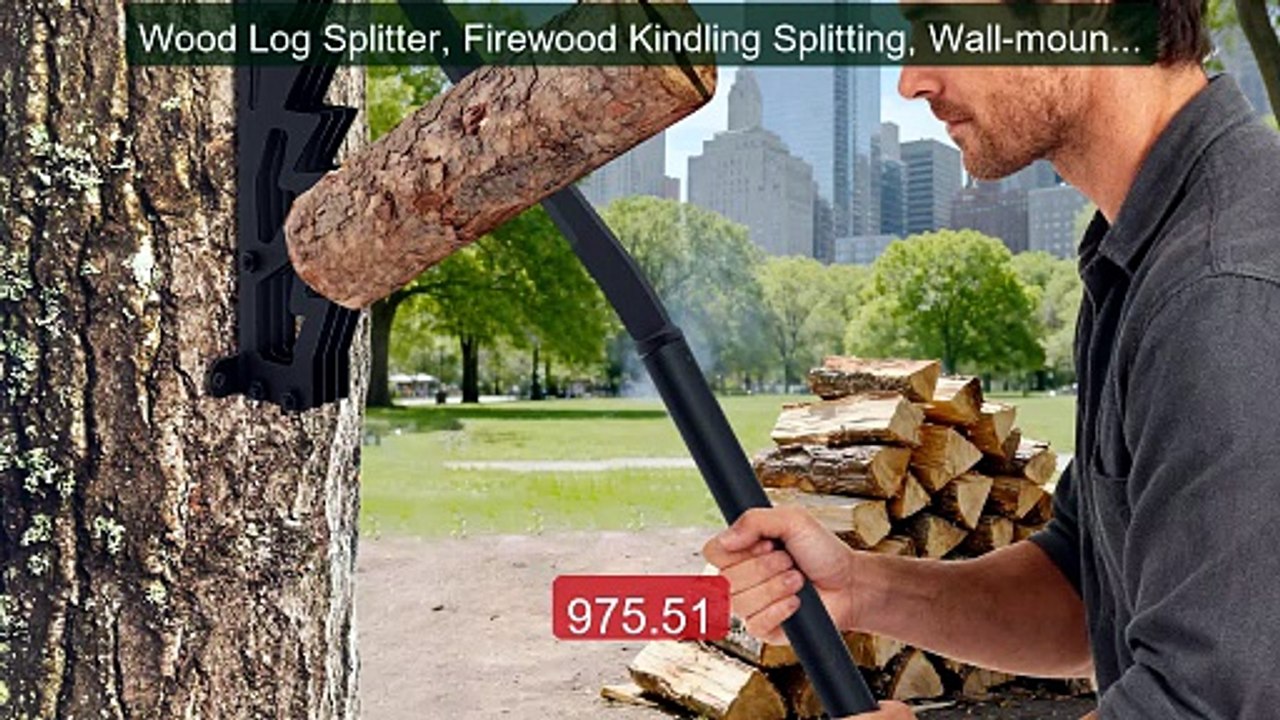 Wood Log Splitter, Firewood Kindling Splitting,...