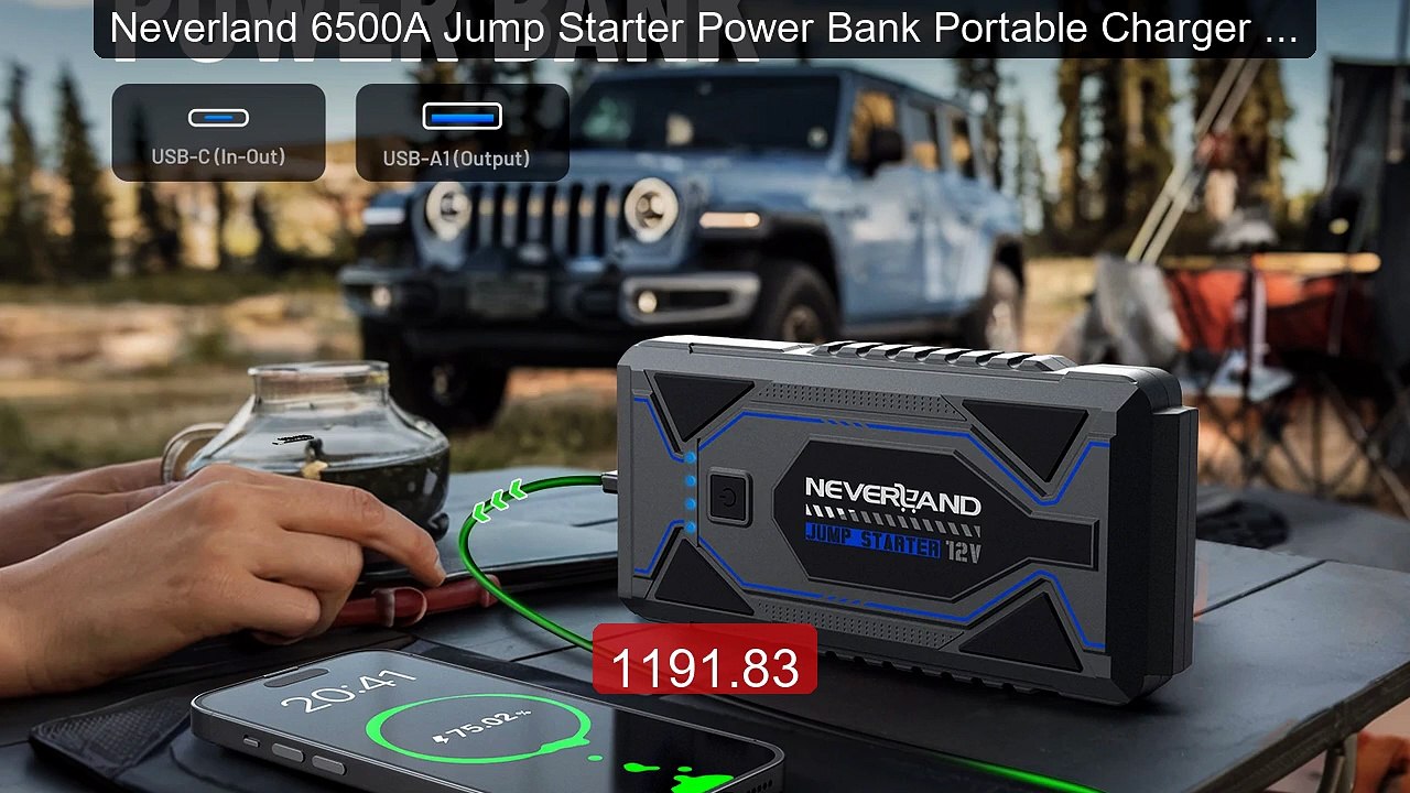 Neverland 6500A Jump Starter Power Bank Portable Charger 12V B... -- Hot Deal 2026 | Limited Offer!