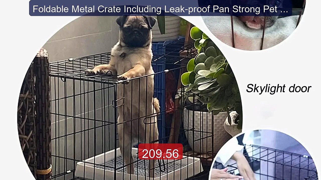 Foldable Metal Crate Including Leak-proof Pan Strong Pet Cage Tear... -- Best Deal 2026 | Shop Now!