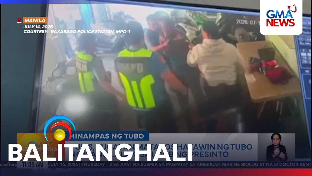 Pulis, sugatan matapos hatawin ng tubo ng isang lalaki sa loob ng presinto | Balitanghali