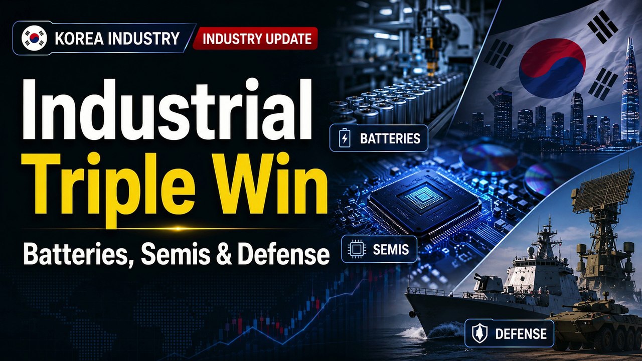 Korea's Industrial Triple Win: Batteries, Semis, and Defense | July 16 2026
