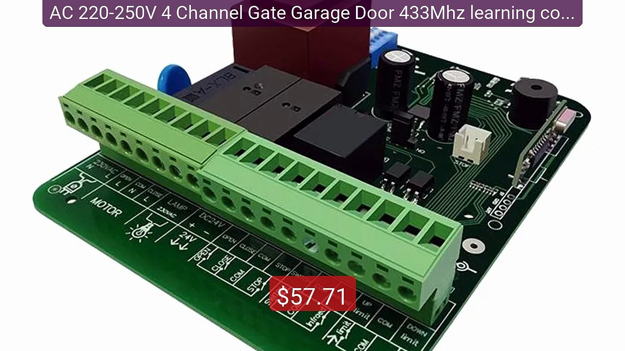 AC 220-250V 4 Channel Gate Garage Door 433Mhz learning code 1... -- Amazing Value 2026 | Must Have!