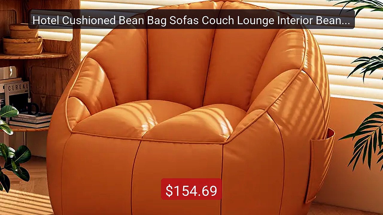 Hotel Cushioned Bean Bag Sofas Couch Lounge Interior Bean Bag... -- Amazing Value 2026 | Must Have!