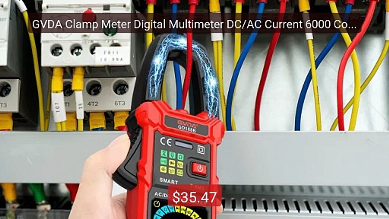 GVDA Clamp Meter Digital Multimeter DC/AC Current 6000 Coun... -- Top Pick 2026 | Unbeatable Price!