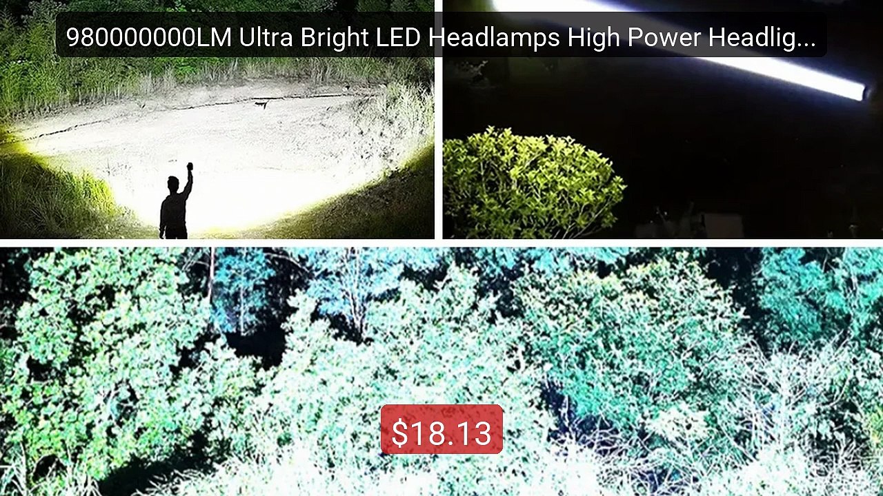 980000000LM Ultra Bright LED Headlamps High Power Headlights ... -- Amazing Value 2026 | Must Have!