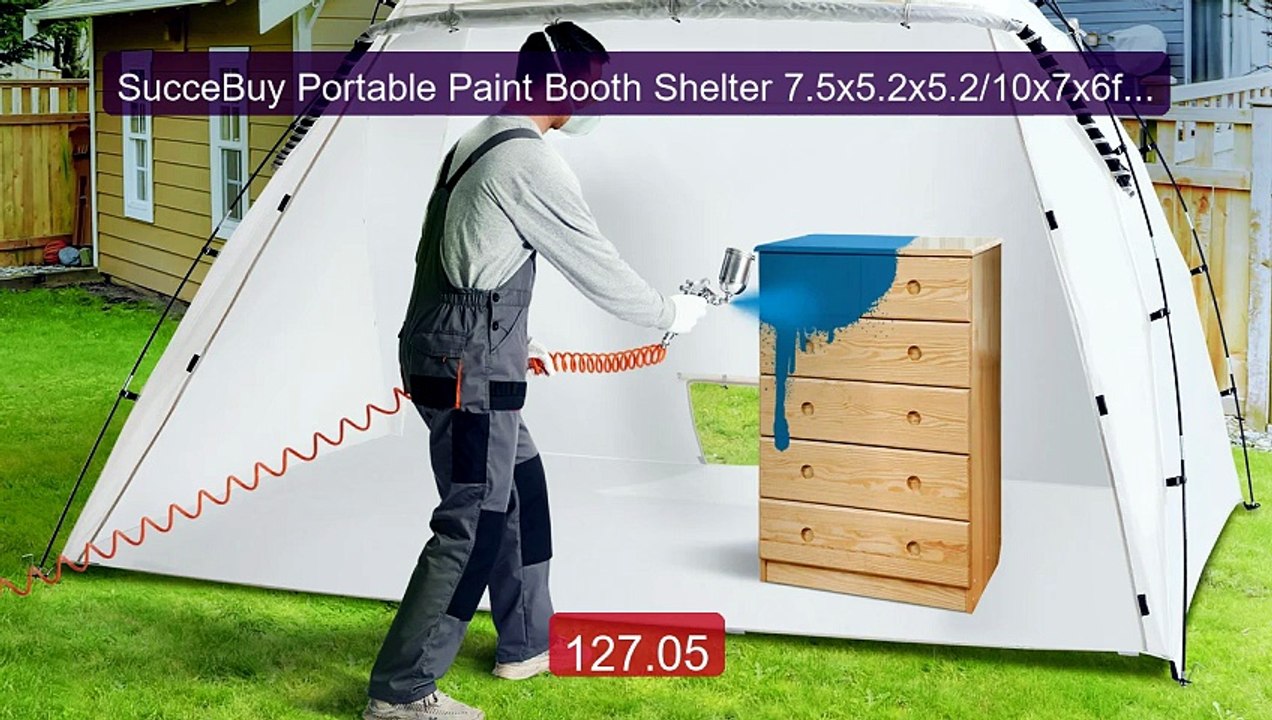SucceBuy Portable Paint Booth Shelter 7.5x5.2x5.2/10x7x6ft ... -- Top Pick 2026 | Unbeatable Price!