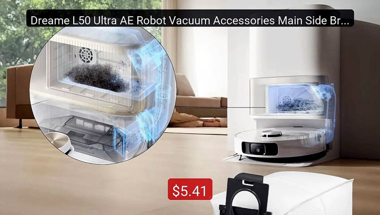 Dreame L50 Ultra AE Robot Vacuum Accessories Main Side Brush M... -- Hot Deal 2026 | Limited Offer!