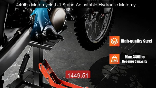 440lbs Motorcycle Lift Stand Adjustable Hydraulic Motorcycle S... Hot Deal 2026 | Limited Offer!