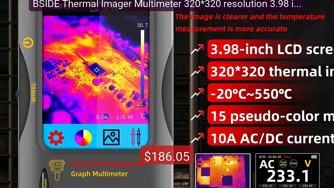 BSIDE Thermal Imager Multimeter 320*320 resolution 3.98 inc... -- Top Pick 2026 | Unbeatable Price!