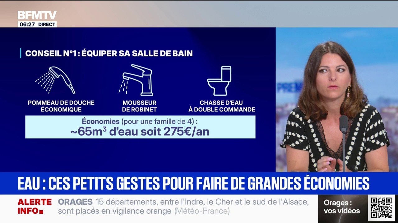 Pommeau de douche, mousseur... Ces petits gestes qui vous permettront de diviser par deux votre facture d'eau
