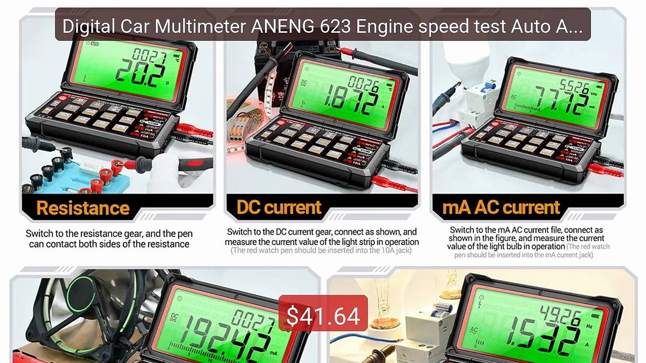 Digital Car Multimeter ANENG 623 Engine speed test Auto AC/DC ... -- Hot Deal 2026 | Limited Offer!