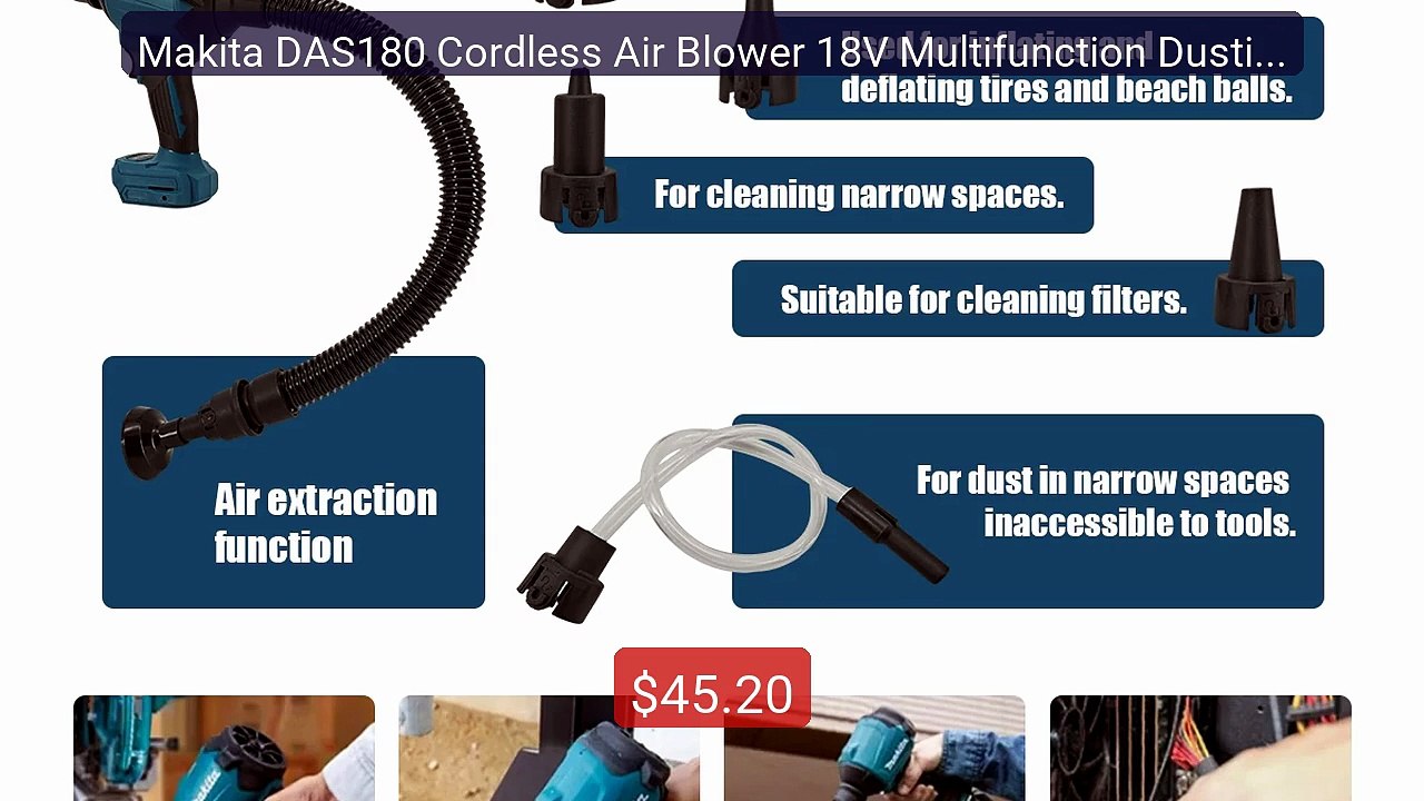 Makita DAS180 Cordless Air Blower 18V Multifunction Dusting Ma... -- Hot Deal 2026 | Limited Offer!