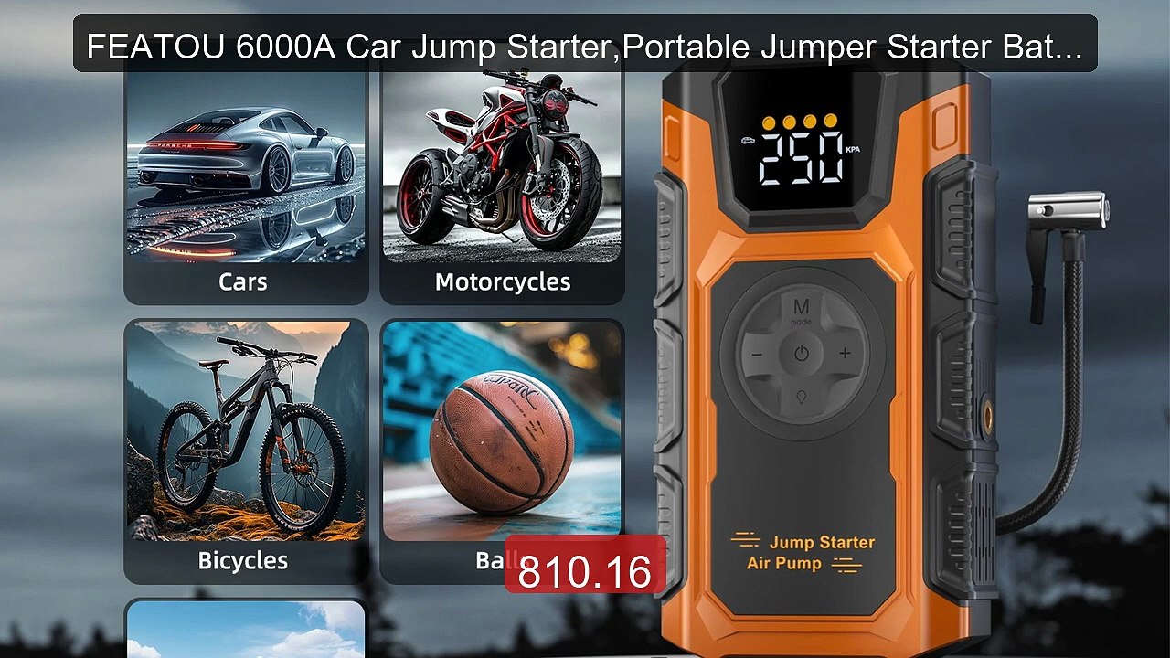FEATOU 6000A Car Jump Starter,Portable Jumper Starter Batte... -- Top Pick 2026 | Unbeatable Price!