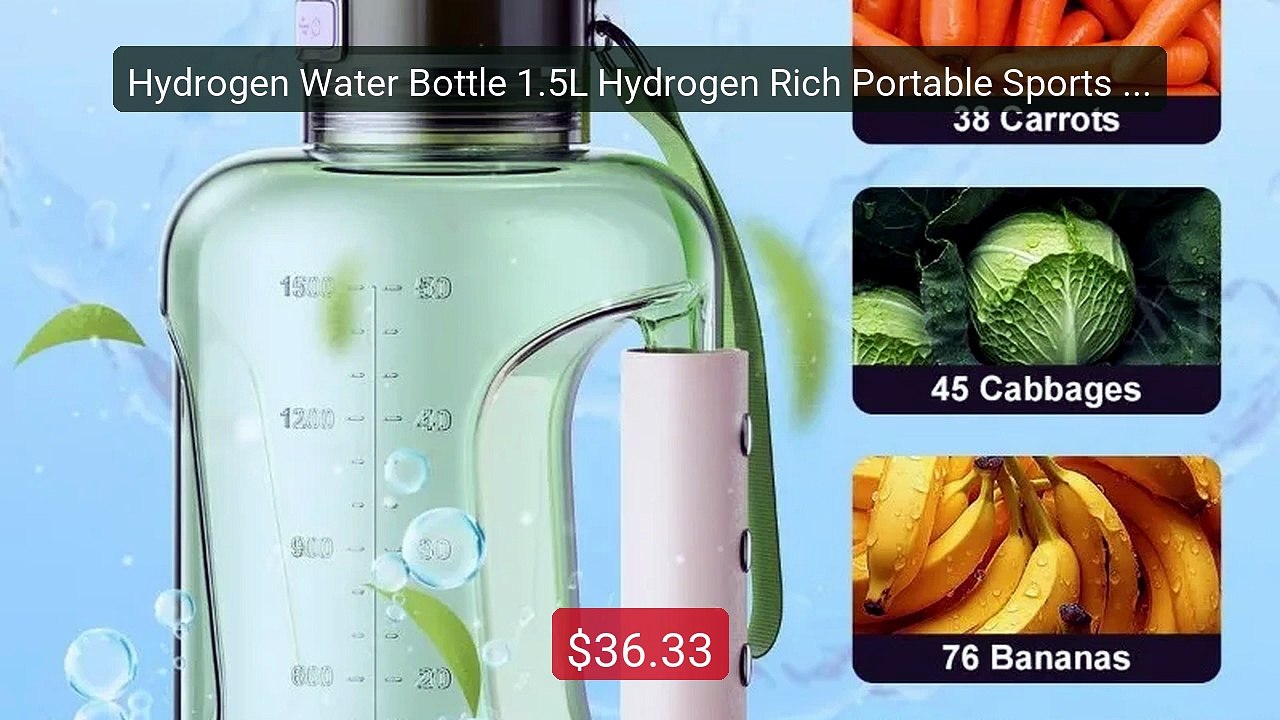 Hydrogen Water Bottle 1.5L Hydrogen Rich Portab...