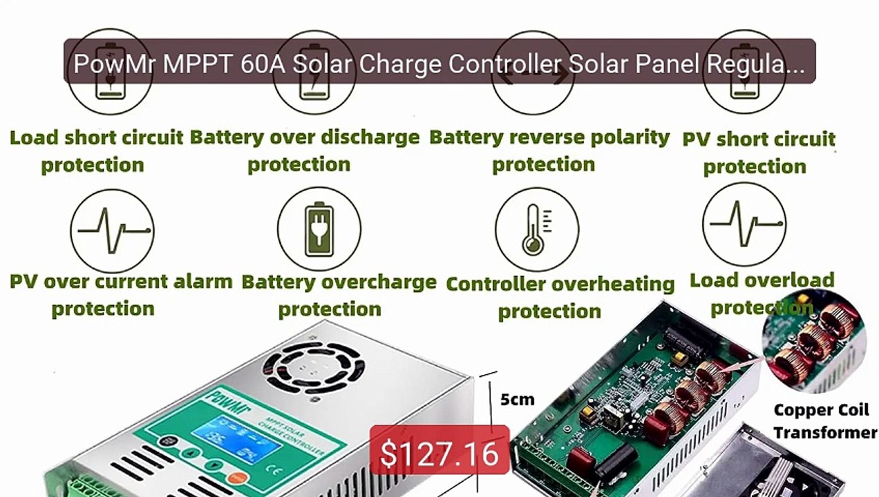 PowMr MPPT 60A Solar Charge Controller Solar Panel Regulator 12V 2... -- Best Deal 2026 | Shop Now!