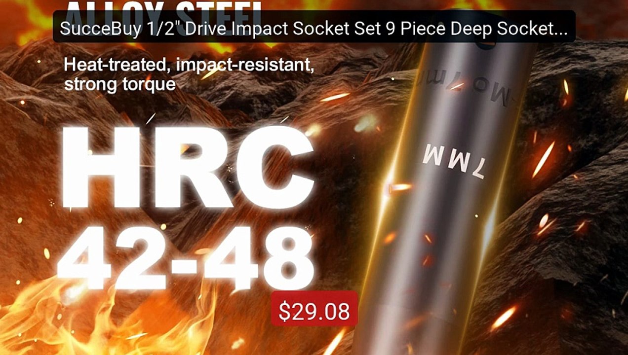 SucceBuy 1/2" Drive Impact Socket Set 9 Piece Deep Socket Set Metr... -- Best Deal 2026 | Shop Now!