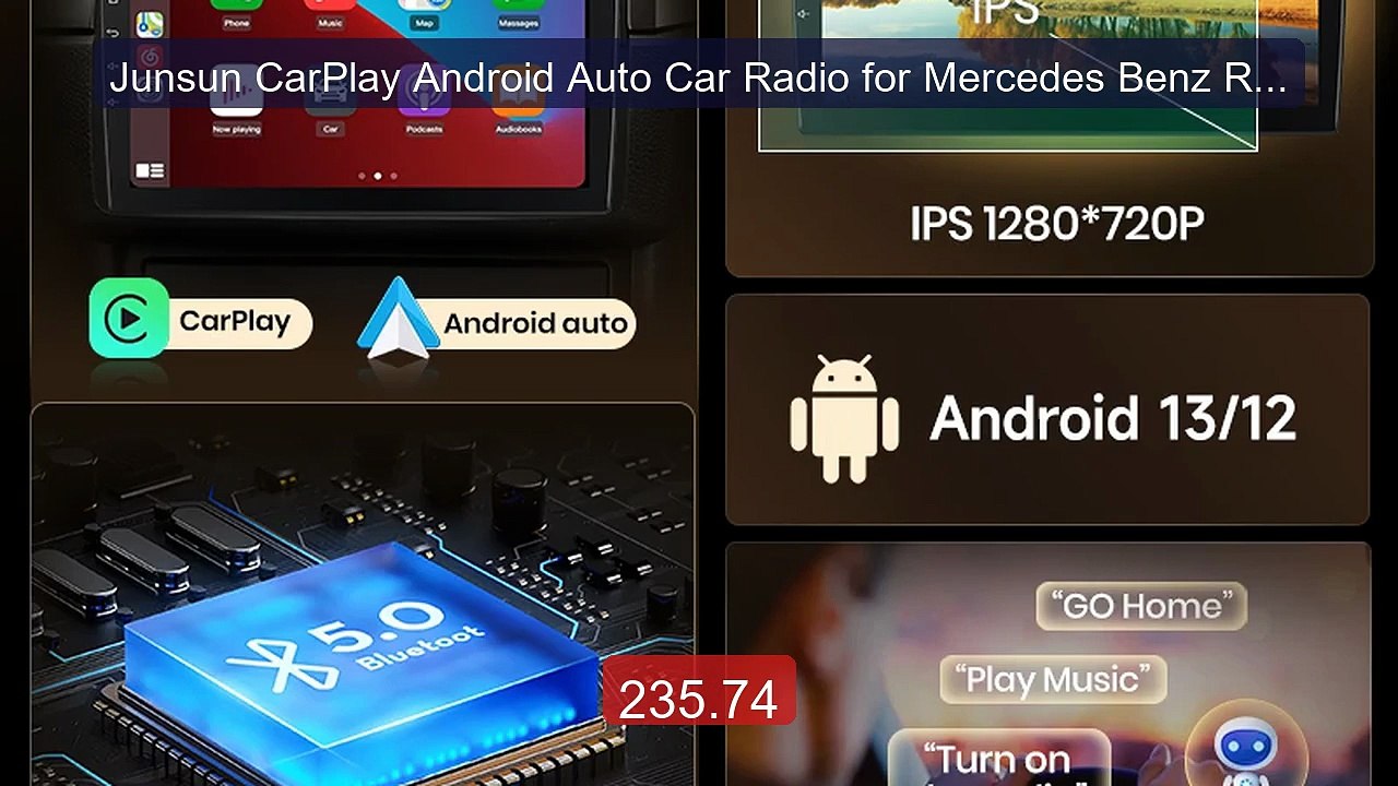 Junsun CarPlay Android Auto Car Radio for Mercedes Benz R251 ... -- Amazing Value 2026 | Must Have!