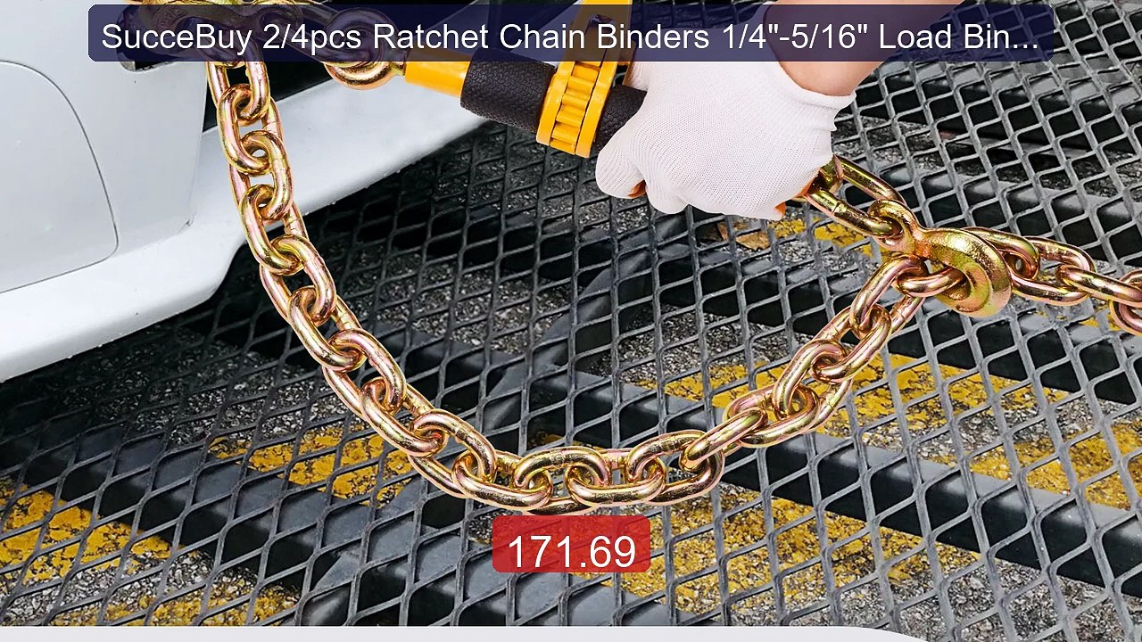 SucceBuy 2/4pcs Ratchet Chain Binders 1/4"-5/16" Load Binder w... -- Best Buy 2026 | Great Quality!