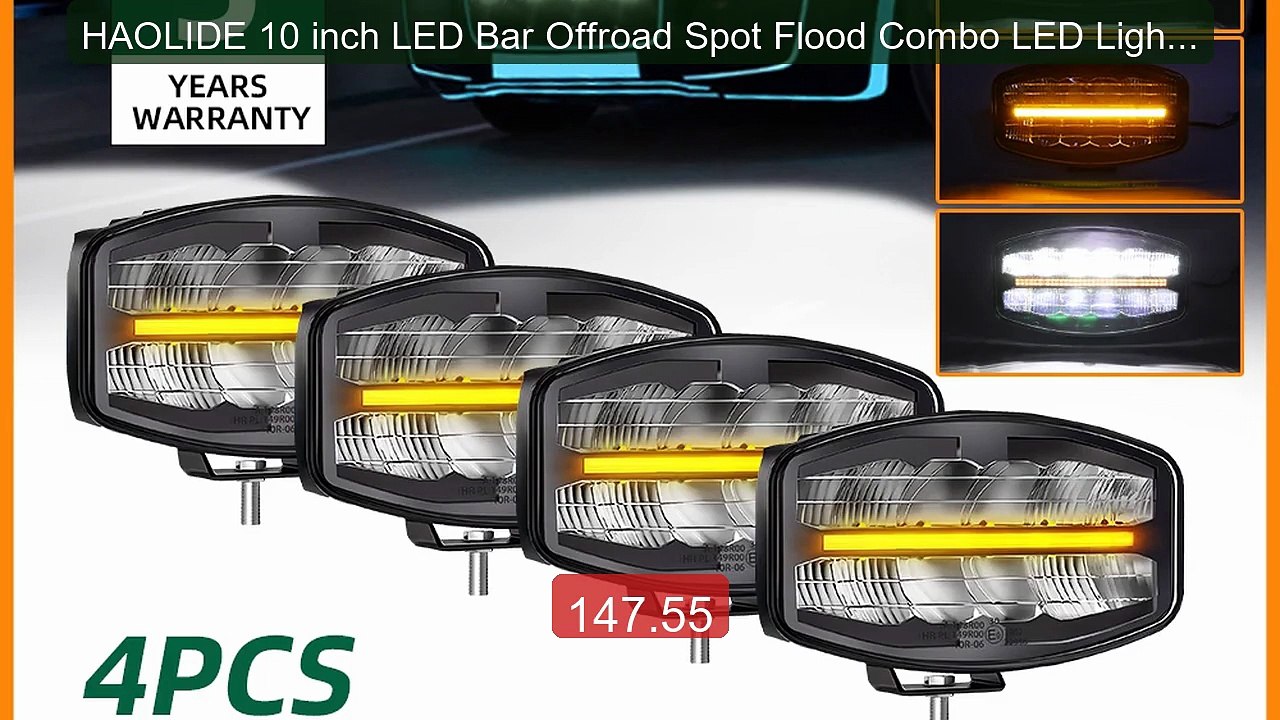 HAOLIDE 10 inch LED Bar Offroad Spot Flood Combo LED Light ... -- Top Pick 2026 | Unbeatable Price!