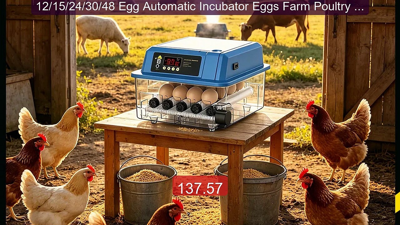 12/15/24/30/48 Egg Automatic Incubator Eggs Farm Poultry Fully Aut... -- Best Deal 2026 | Shop Now!