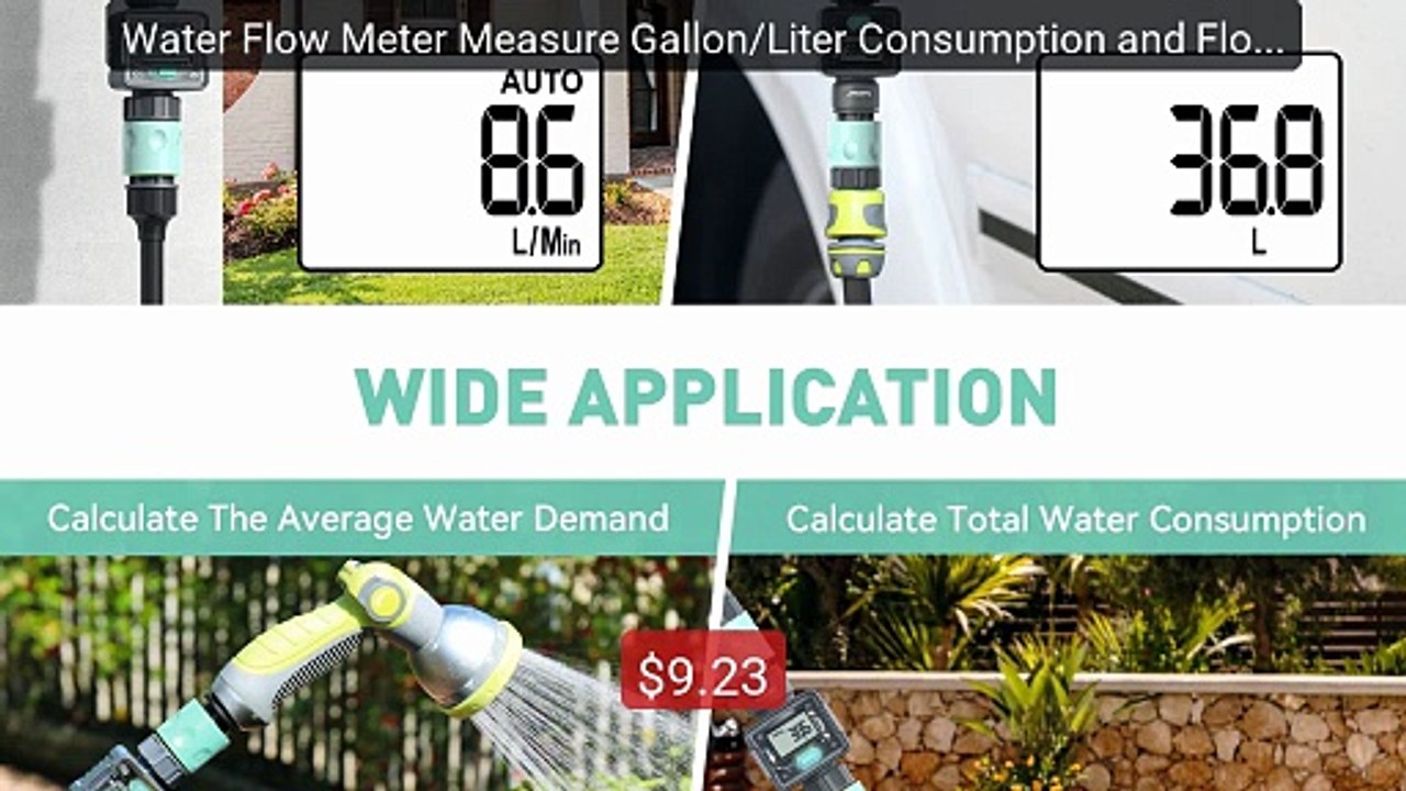 Water Flow Meter Measure Gallon/Liter Consumption and Flow ... -- Top Pick 2026 | Unbeatable Price!