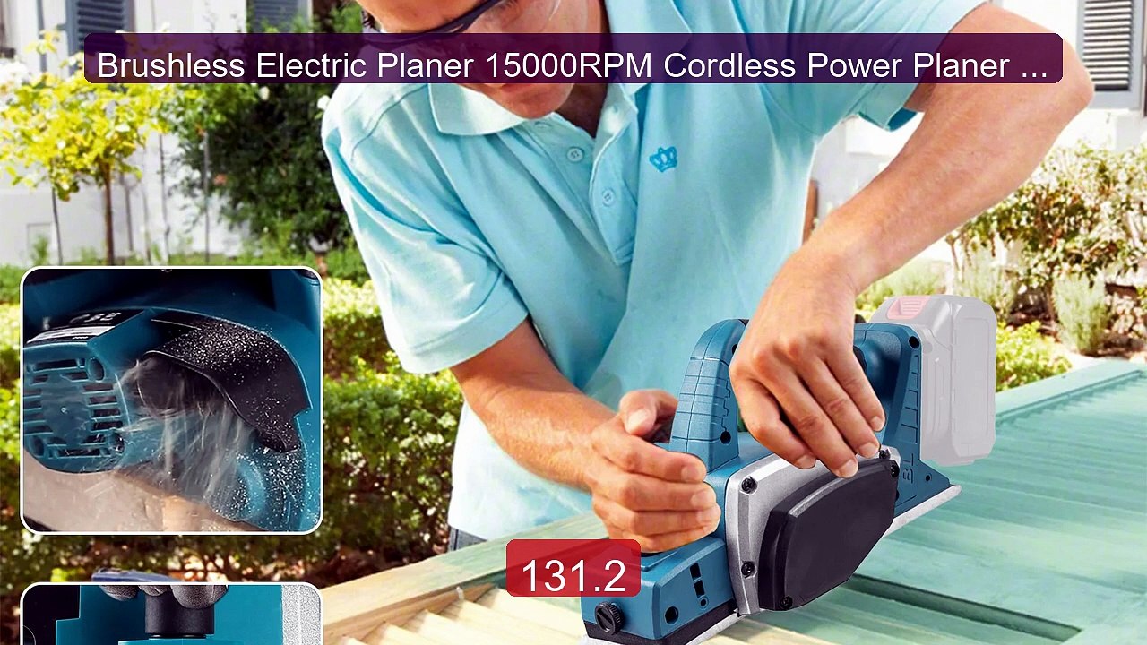 Brushless Electric Planer 15000RPM Cordless Power Planer 1000W... -- Best Buy 2026 | Great Quality!
