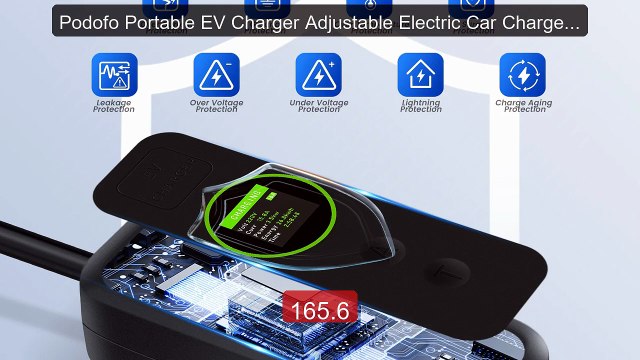 Podofo Portable EV Charger Adjustable Electric Car Charger Ty... Amazing Value 2026 | Must Have!