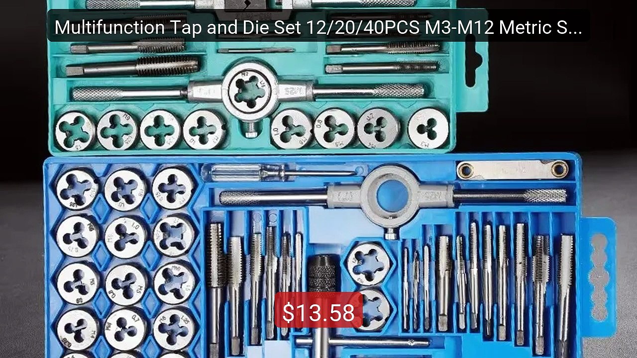Multifunction Tap and Die Set 12/20/40PCS M3-M12 Metric Screw ... -- Best Buy 2026 | Great Quality!
