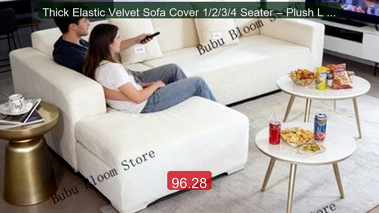 Thick Elastic Velvet Sofa Cover 1/2/3/4 Seater – Plush L Shaped Co... -- Best Deal 2026 | Shop Now!