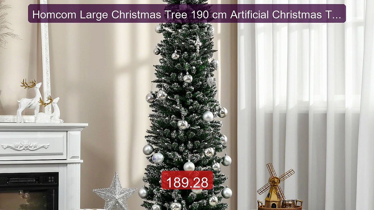 Homcom Large Christmas Tree 190 cm Artificial Christmas Tree with 5... -- Top Rated 2026 | Buy Now!