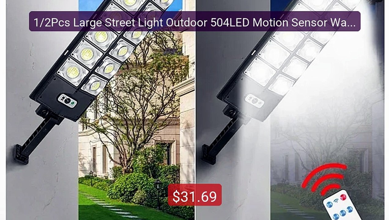1/2Pcs Large Street Light Outdoor 504LED Motion Sensor Wate... -- Top Pick 2026 | Unbeatable Price!