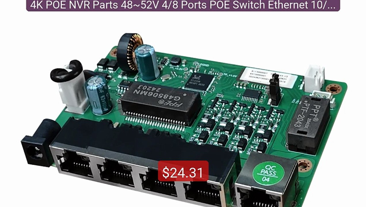 4K POE NVR Parts 48~52V 4/8 Ports POE Switch Ethernet 10/100M... -- Amazing Value 2026 | Must Have!