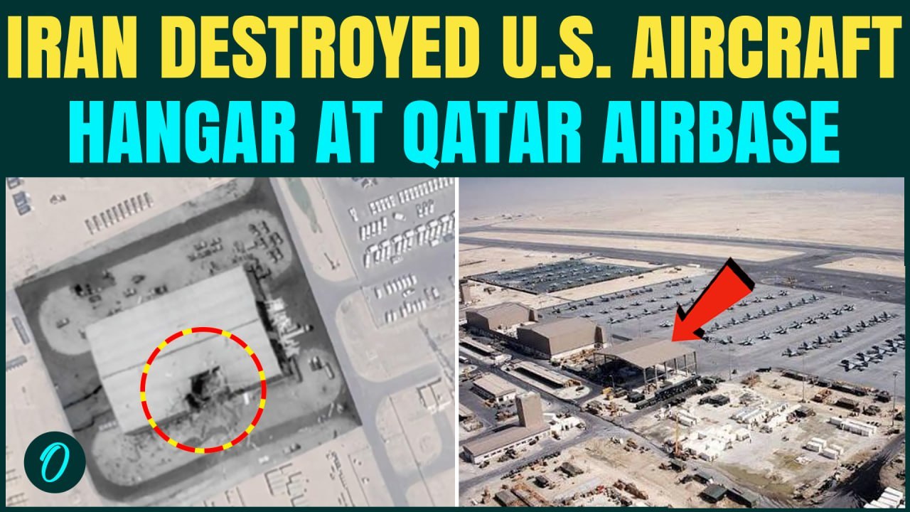 Iran STRIKE on U.S. Jet Hangar in Qatar: Satellite Images REVEAL Damage at Al Udeid Air Base