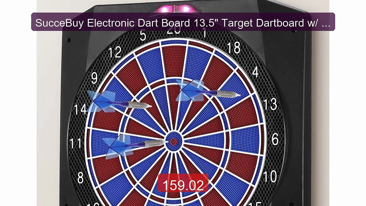 SucceBuy Electronic Dart Board 13.5" Target Dartboard w/ 45 Ga... -- Best Buy 2026 | Great Quality!