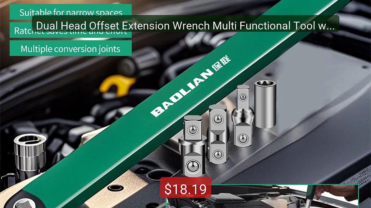 Dual Head Offset Extension Wrench Multi Functional Tool with 1/2 1/... -- Top Rated 2026 | Buy Now!