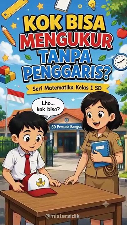 Ternyata Mengukur Tidak Harus Pakai Penggaris!  Matematika Kelas 1 SD