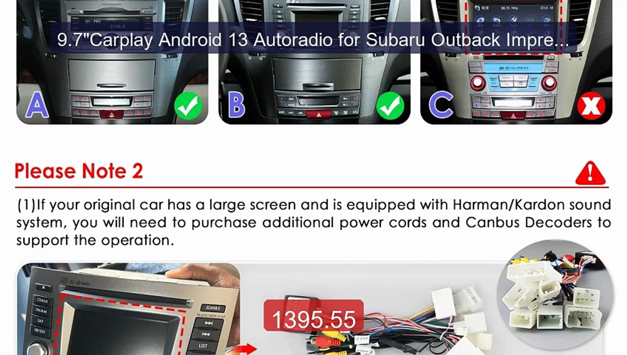 9.7"Carplay Android 13 Autoradio for Subaru Outback Impreza... -- Top Pick 2026 | Unbeatable Price!