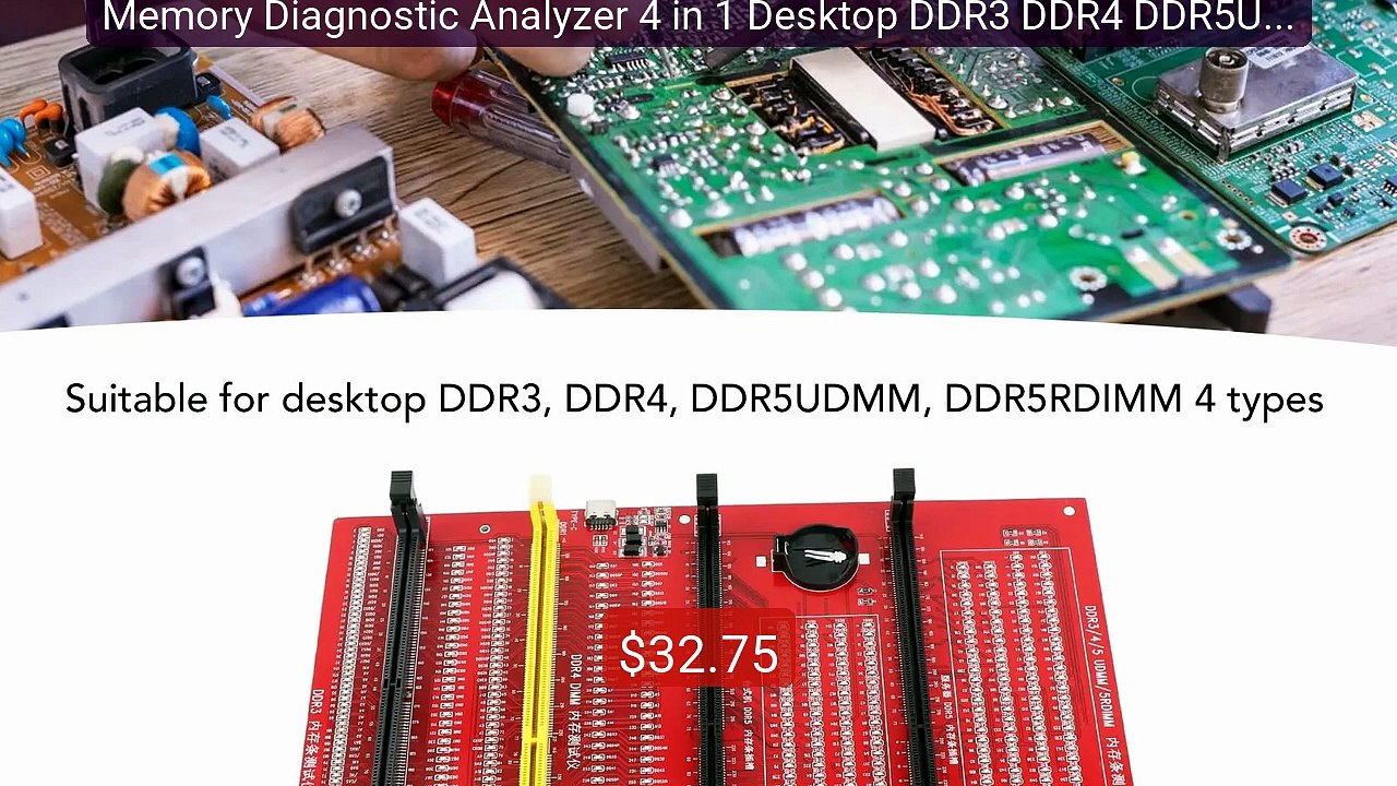 Memory Diagnostic Analyzer 4 in 1 Desktop DDR3 DDR4 DDR5UDMM ... -- Amazing Value 2026 | Must Have!