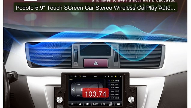 Podofo 5.9 Touch SCreen Car Stereo Wireless CarPlay Auto Universal... Top Rated 2026 | Buy Now!