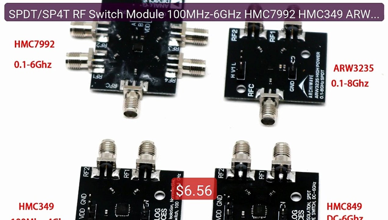 SPDT/SP4T RF Switch Module 100MHz-6GHz HMC7992 HMC349 ARW3235... -- Amazing Value 2026 | Must Have!