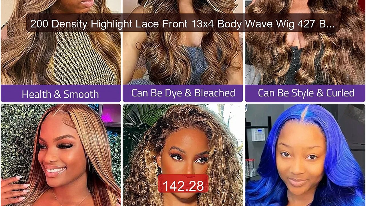 200 Density Highlight Lace Front 13x4 Body Wave Wig 427 Blo... -- Top Pick 2026 | Unbeatable Price!
