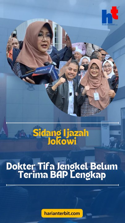 Sidang Ijazah Jokowi  Dokter Tifa Jengkel Belum Terima BAP Lengkap