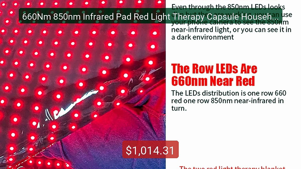 660Nm 850nm Infrared Pad Red Light Therapy Capsule Household L... -- Hot Deal 2026 | Limited Offer!