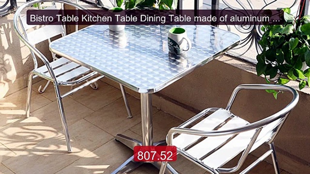 Bistro Table Kitchen Table Dining Table made of aluminum for o... -- Hot Deal 2026 | Limited Offer!