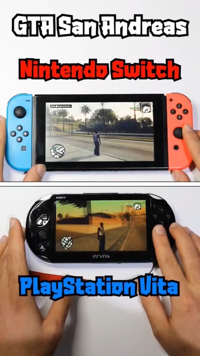 GTA San Andreas - PS Vita vs Nintendo Switch Comparison #short #nintendo #psvita #shortvideo #shorts