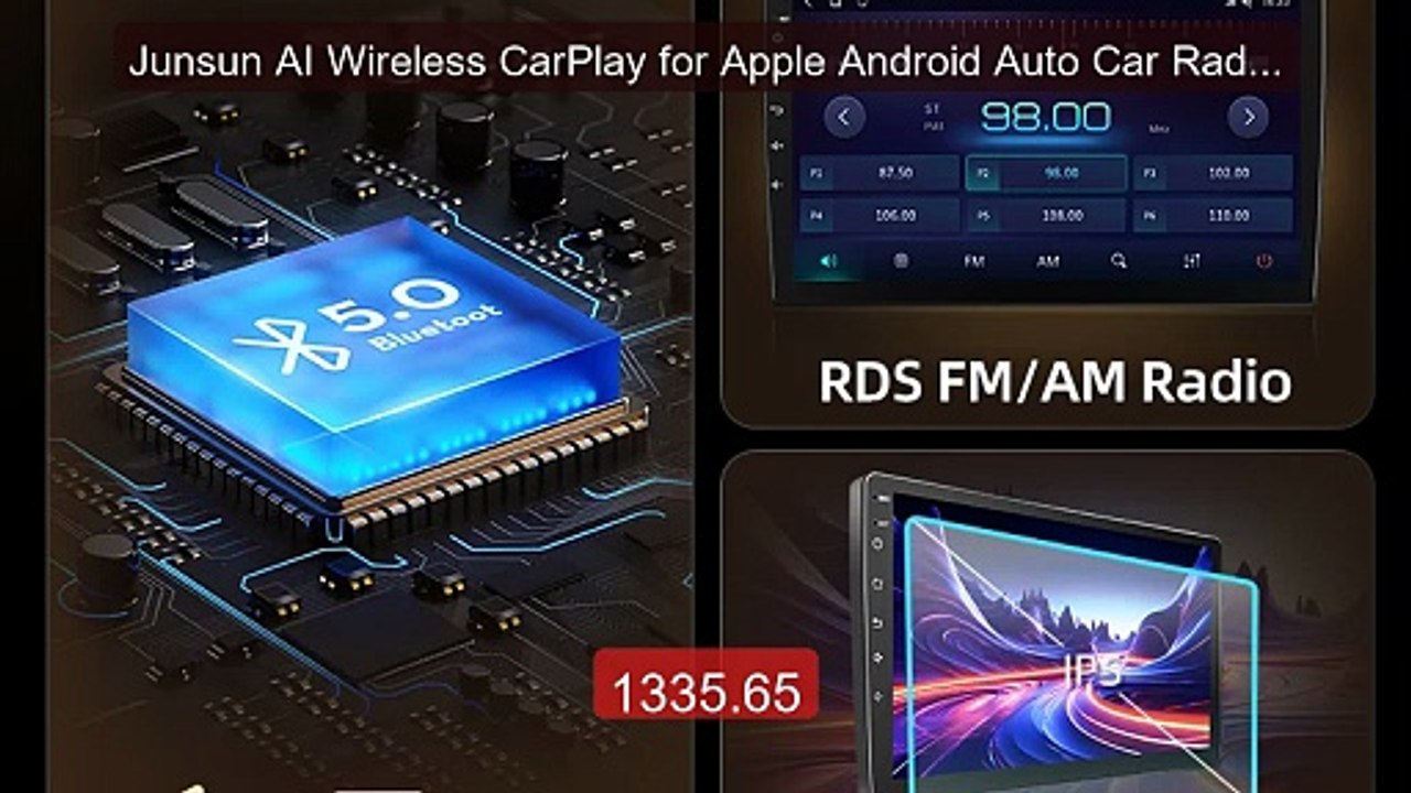 Junsun AI Wireless CarPlay for Apple Android Auto Car Radio f... -- Amazing Value 2026 | Must Have!