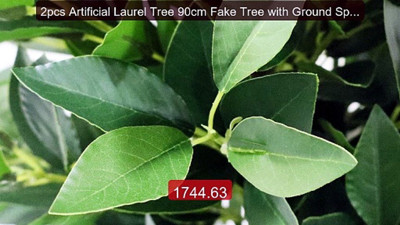 2pcs Artificial Laurel Tree 90cm Fake Tree with Ground Spike E... -- Hot Deal 2026 | Limited Offer!